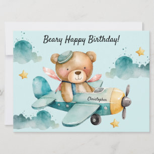 Carte de voeux à plat d'anniversaire joyeux