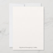 Carte de voeux à plat de colibri à gorge rubis (Dos)