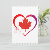 Carte de voeux à plat de la fête du Canada (Debout devant)