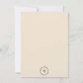 Carte de voeux à plat Empreinte de léopard DIVAmal (Dos)