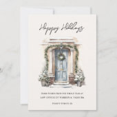 Carte de vœux à plat pour entreprise avec Joyuses (Devant)