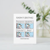 Carte de voeux A Snowman Talks (Debout devant)