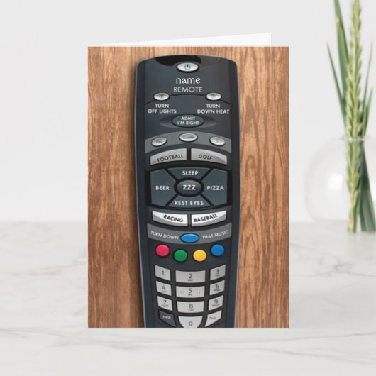 Carte de voeux à télécommande de fête des pères (Devant)