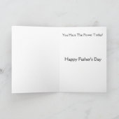 Carte de voeux à télécommande de fête des pères (Intérieur)