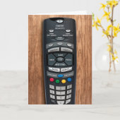 Carte de voeux à télécommande de fête des pères (Fleur jaune)