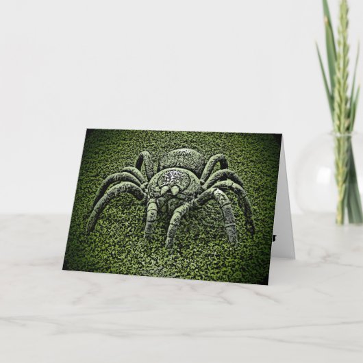 Carte de voeux à thème araignée Tarantula (Devant)