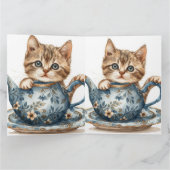 Carte De Voeux À Thème Chat (Intérieur)