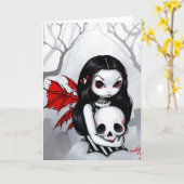 Carte de voeux "A Walk Through the Cemetery" (Fleur jaune)