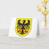 Carte de voeux Aachen Coat of Arms (Fleur jaune)