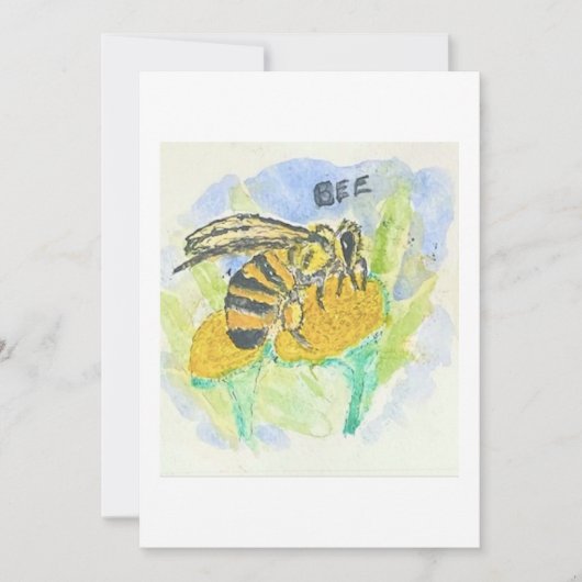 Carte de vœux abeille (Devant)
