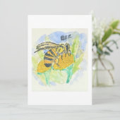 Carte de vœux abeille (Debout devant)
