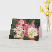 Carte de voeux Abondance (Fleur jaune)