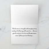 Carte de voeux abondante de bénédictions ! (Intérieur)