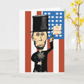Carte de voeux Abraham Lincoln (Fleur jaune)