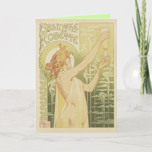 Carte de voeux Absinthe (Devant)