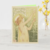Carte de voeux Absinthe (Fleur jaune)