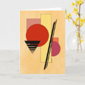 Carte de voeux Abstraite (Fleur jaune)