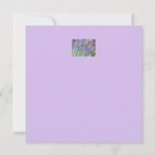 Carte de voeux Abstraite Crocus Flat Spring (Dos)