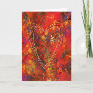 Carte de voeux abstraite d'amour