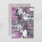 Carte de voeux Abstraite moderne en blanc (Devant / Derrière)