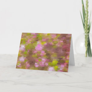 Carte de voeux Abstraite Rose Saison Printemps