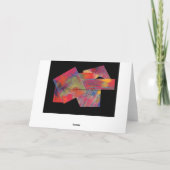 Carte de voeux Abstraite rouge (Dos)