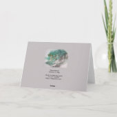 Carte de voeux Abstraite verte (Dos)