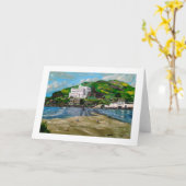 Carte de voeux - "accueil vers l'île " (Fleur jaune)