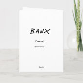 Carte de voeux actuelle de bourdon (Dos)