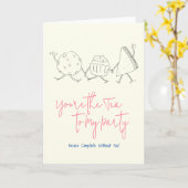 Carte de vœux adorable et fantaisiste pour quelqu' (Fleur jaune)