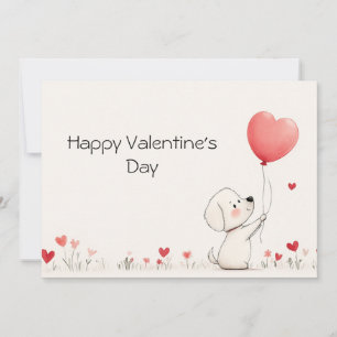Carte de vœux adorable pour la Saint-Valentin ❤️🎈