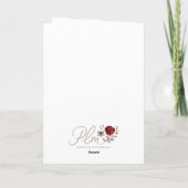 Carte de voeux adorable Teddy Bear Love (Dos)