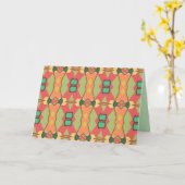 carte de voeux africaine (Fleur jaune)