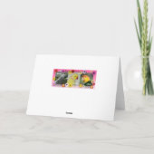 Carte de voeux African Grey Parrot "Keep Laughing" (Dos)