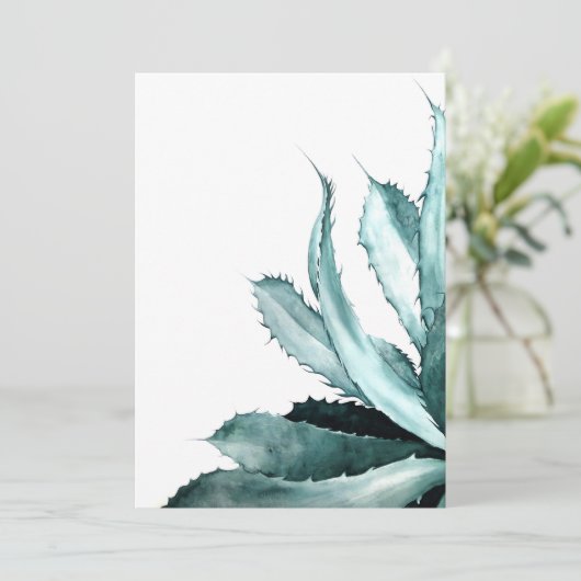 Carte de voeux Agave (Debout devant)