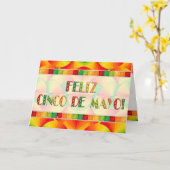 Carte de voeux - agrume évente - Feliz Cinco De (Fleur jaune)