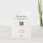 Carte de voeux Ai "Joyeux anniversaire" (Dos)