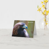Carte de vœux Aigle royal (Fleur jaune)