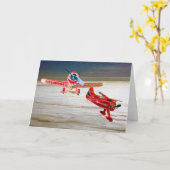Carte de voeux Airplanes II (Fleur jaune)