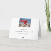 Carte de voeux AirplanesI (Dos)