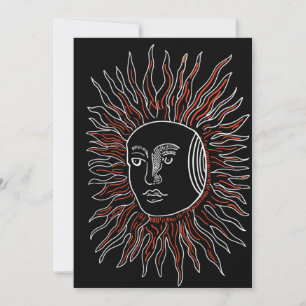 Carte de voeux Alchimique Sun Blank
