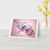 Carte de voeux Alice (Fleur jaune)