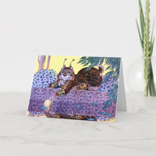 Carte de voeux Alien Kitty (Devant)