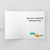 Carte de voeux Alien - message customisé (Intérieur)