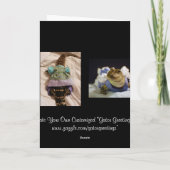 Carte de vœux Alligator Dans Sa Robe De Fête (Dos)