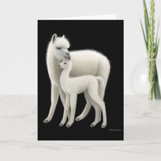 Carte de voeux Alpaca Love (Devant)