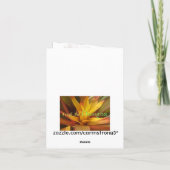 Carte de voeux alpine de fleurs (Dos)