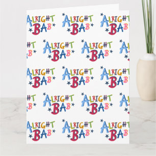 Carte de vœux Alright Bab Black Country Words