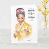 Carte de voeux Amanda Gorman (Fleur jaune)