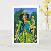 Carte de voeux Ameretat (Fleur jaune)